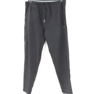 Mack weldon ACE pants Mens Large TALL flat front black sweatpants stretch cotton